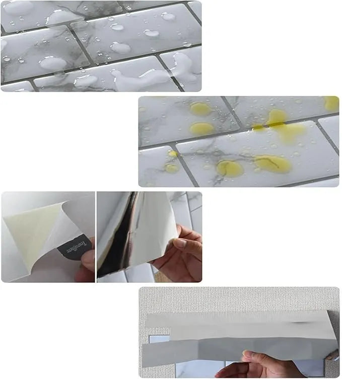 3D Peel and Stick Wall Panels – Modern Matte Finish for Home Décor, Kitchen, Bathroom, and Living Room 🏠🎨✨