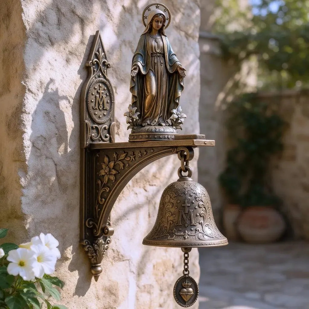 Our Lady of Grace Miraculous Medal Wall Bell