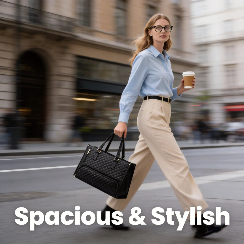 🖤Large capacity insulated handbag, can hold a laptop and lunchbox