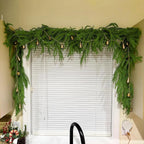 Pre-Lit Norfolk Pine Garland Set – 5 FT Garland + Warm White LED Lights