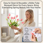 🌷 Lifelike Tulip Bouquet Décor for Every Space