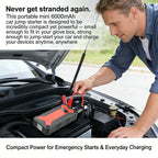 🚗 Portable Mini 6000mAh Car Jump Starter