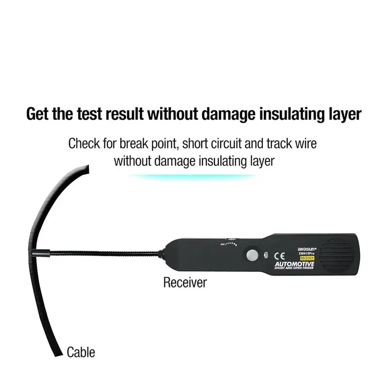 Automotive Circuit Tester with Flexible Probe – Wire Tracer & Short/Open Circuit Finder for DC 6–42V Systems