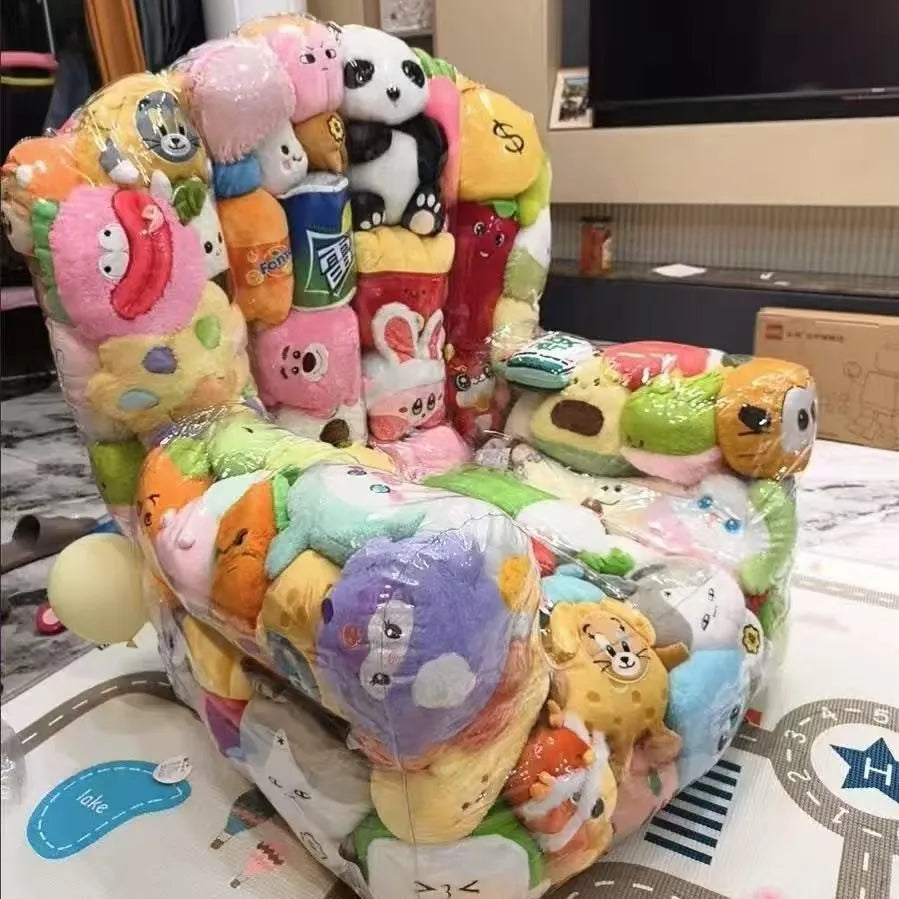 🧸 PVC Clear Stuffed Animal Storage Bag with Zipper