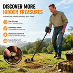 🔎 Waterproof Metal Detector for Adults & Kids – Treasure Hunting Adventure Kit 🏆🌊