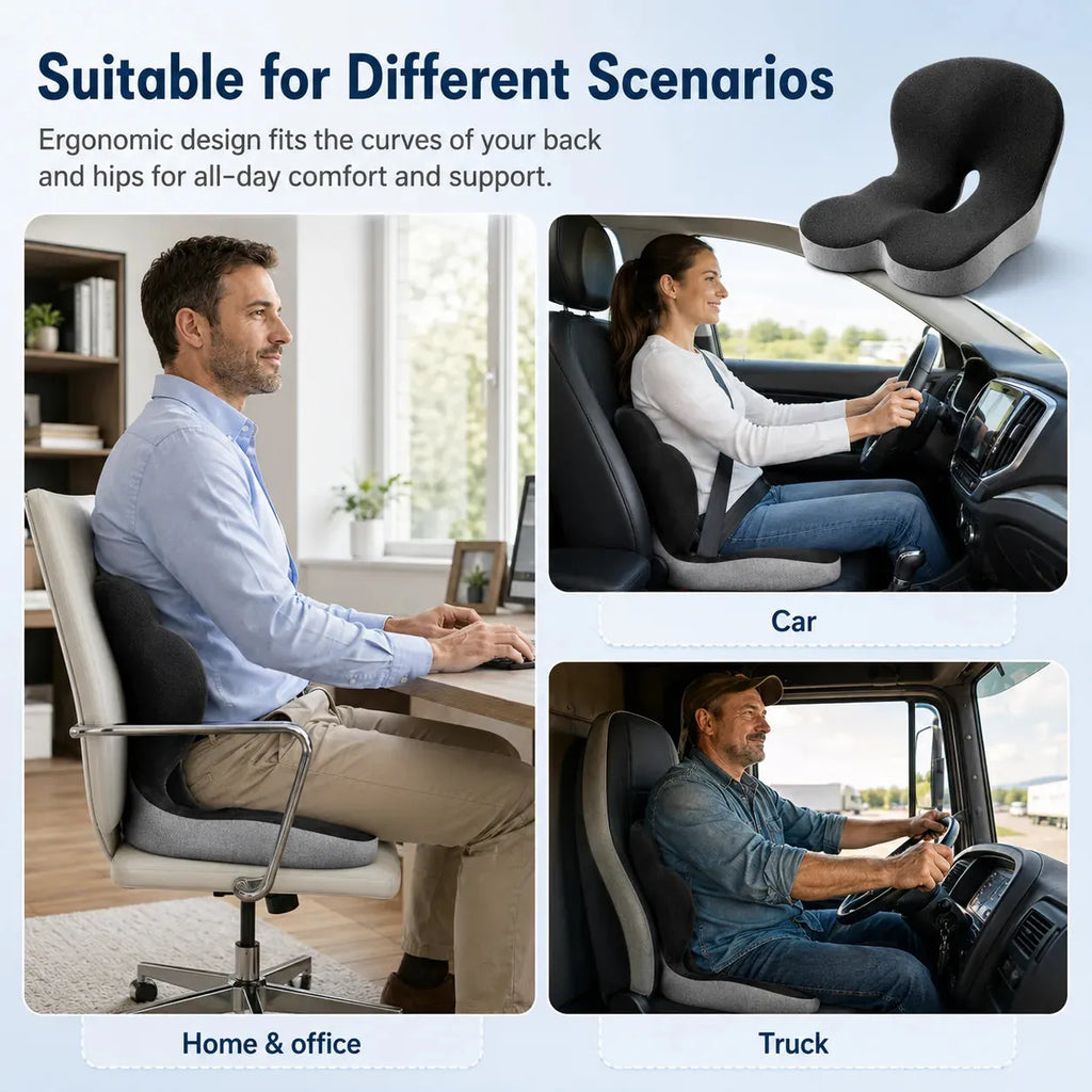 Orthopedic Lumbar & Sciatica Support Cushion