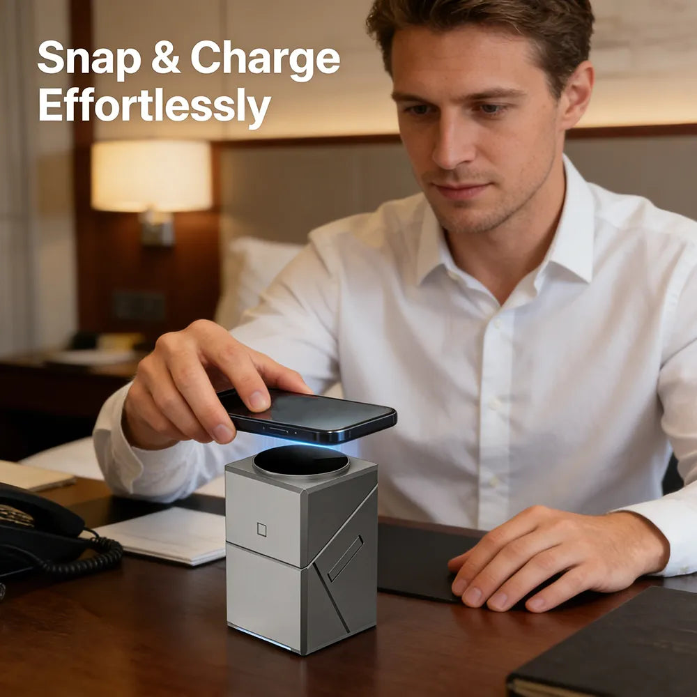 ⚡ 3-in-1 Magnetic Wireless Charging Stand with Night Light