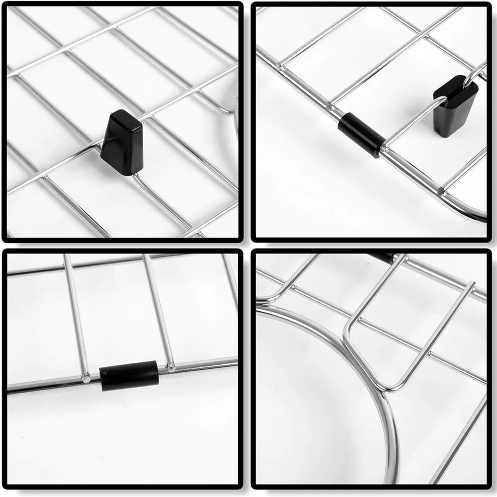 🍽️ Stainless Steel Kitchen Sink Bottom Drain Rack