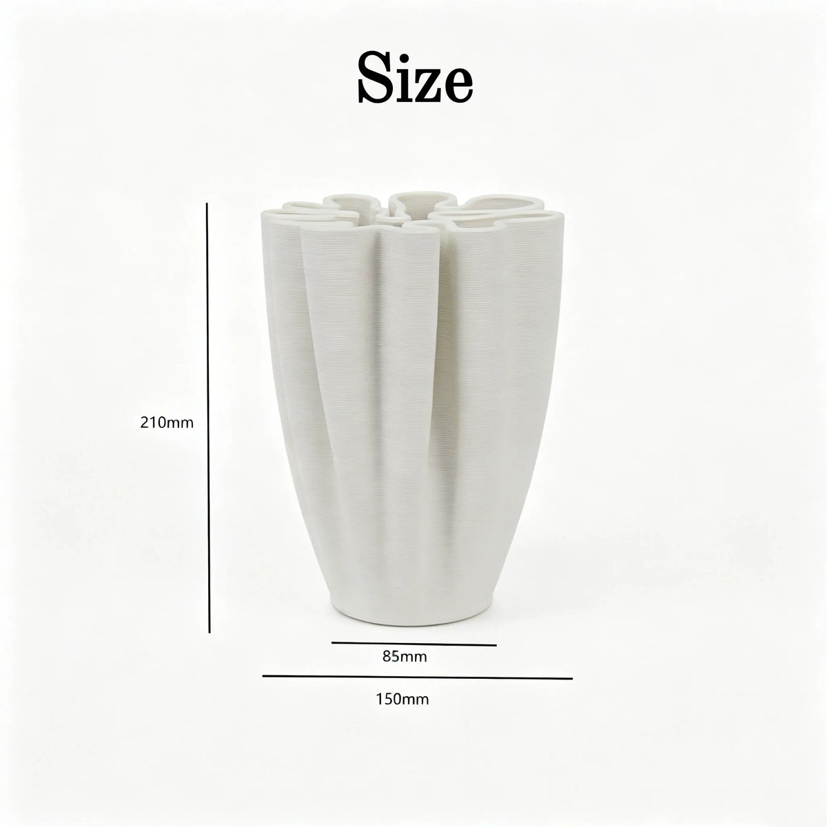 🌸 Sculptural Elegance: Hand-Fired Ceramic Vase for Beautiful Floral Art