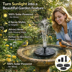 ⛲ Solar Garden Fountain Pump 🔥