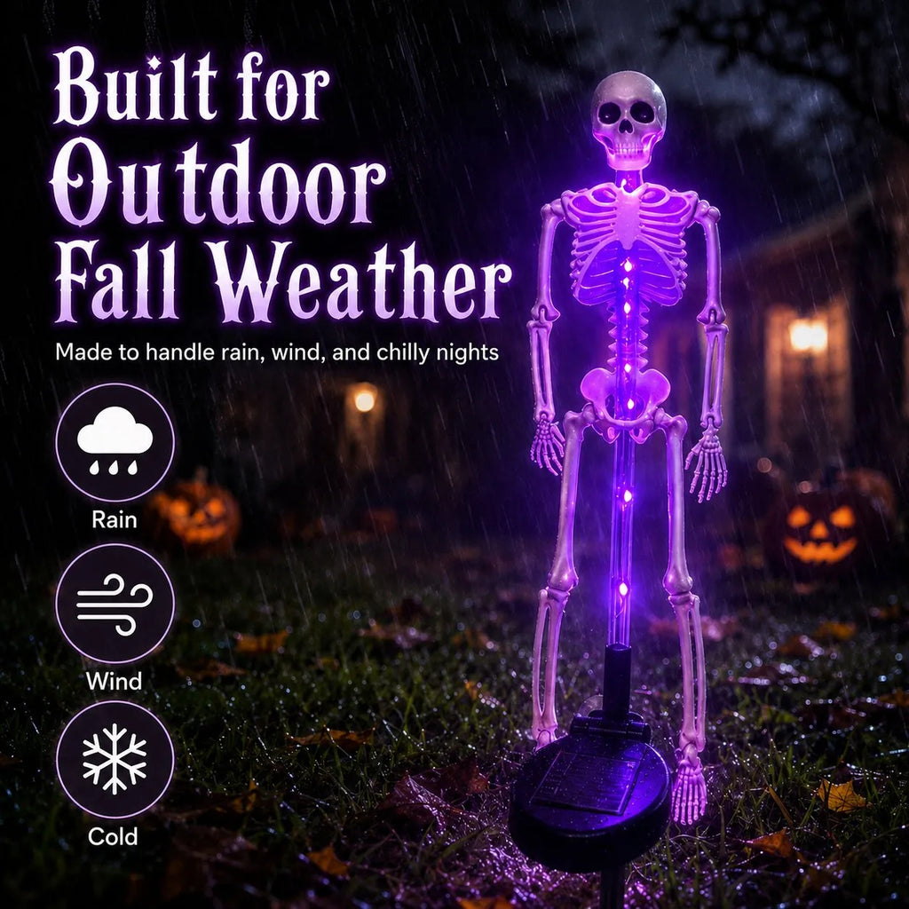 Solar Skeleton Yard Stake – Halloween Garden Light