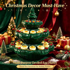Festive 3-Tier Christmas Tree Serving Platter