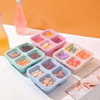 BENTO LUNCH BOX 4-COMPARTMENT MEAL PREP CONTAINER