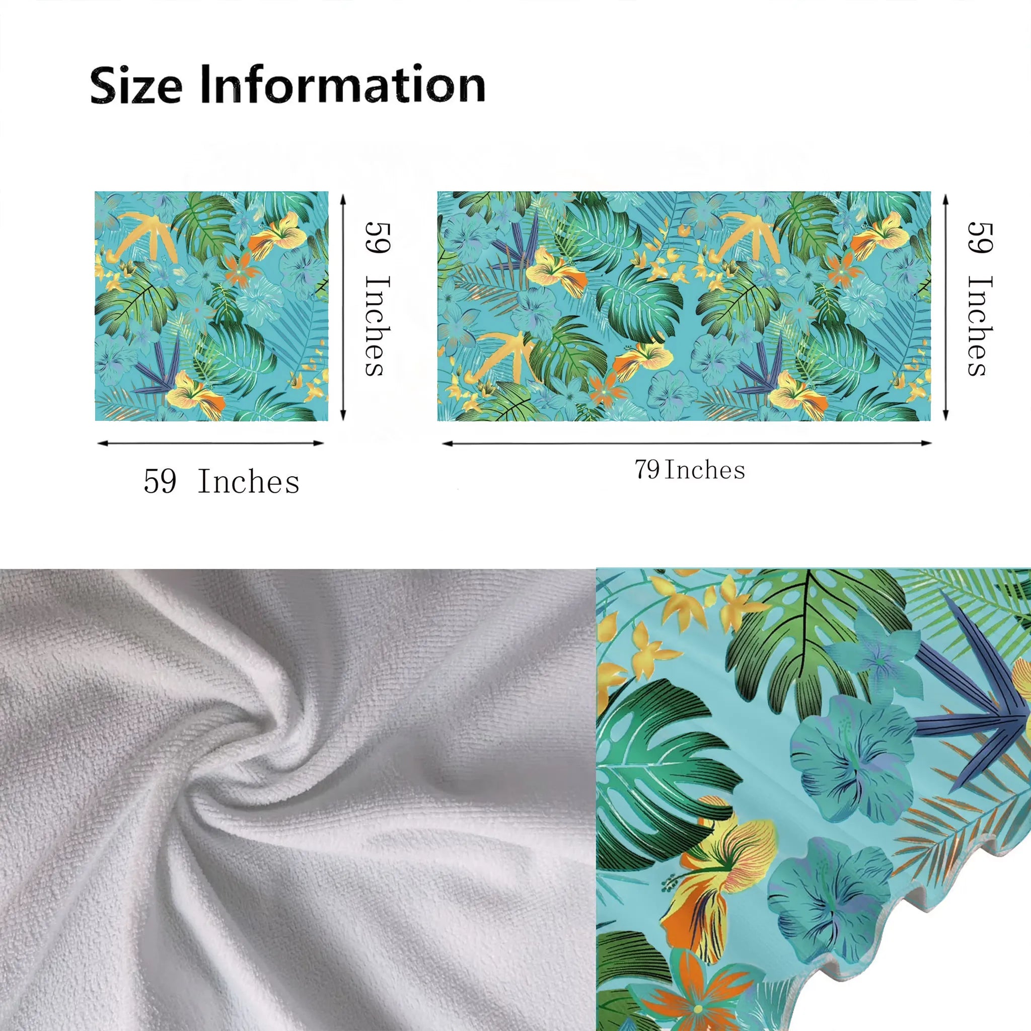 🌊 Quick-Drying Microfiber Beach Towel – Ultra-Light Sand-Free Travel Towel