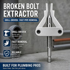 Drill-Powered Broken Pipe Thread Extractor