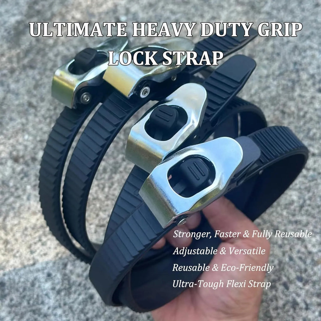 🔒 Ultimate Heavy-Duty Grip Lock Strap – Secure Anything, Anywhere, in Seconds!