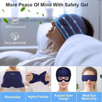 Multifunctional Gel Head & Eye Therapy Mask – Hot & Cold Relief for Migraines, Puffy Eyes, Sinus Pressure & Stress