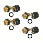 Leak-Resistant Garden Hose Quick Connector Set
