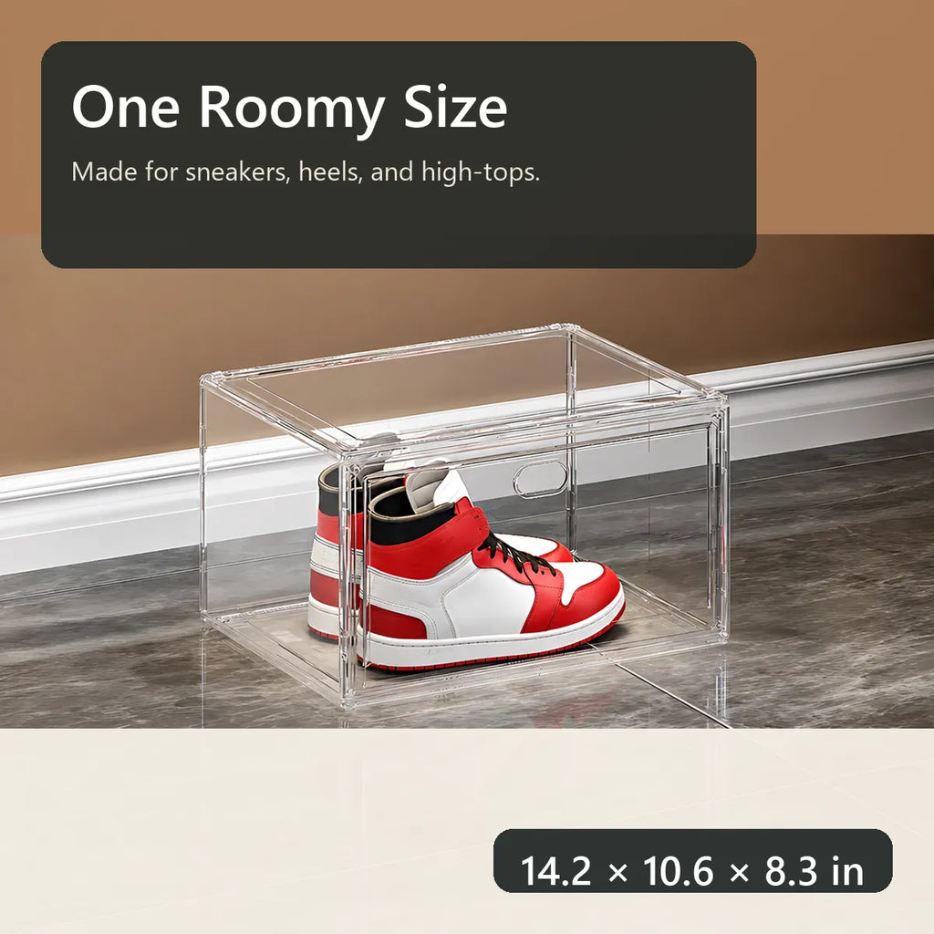Clear Foldable Shoe Storage Boxes