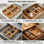 🧺 Modular Drawer Organizer Set – Clean Space, Clear Mind