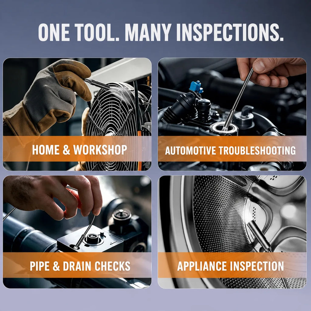 See Inside Before You Take It Apart — 4.3-Inch Inspection Camera