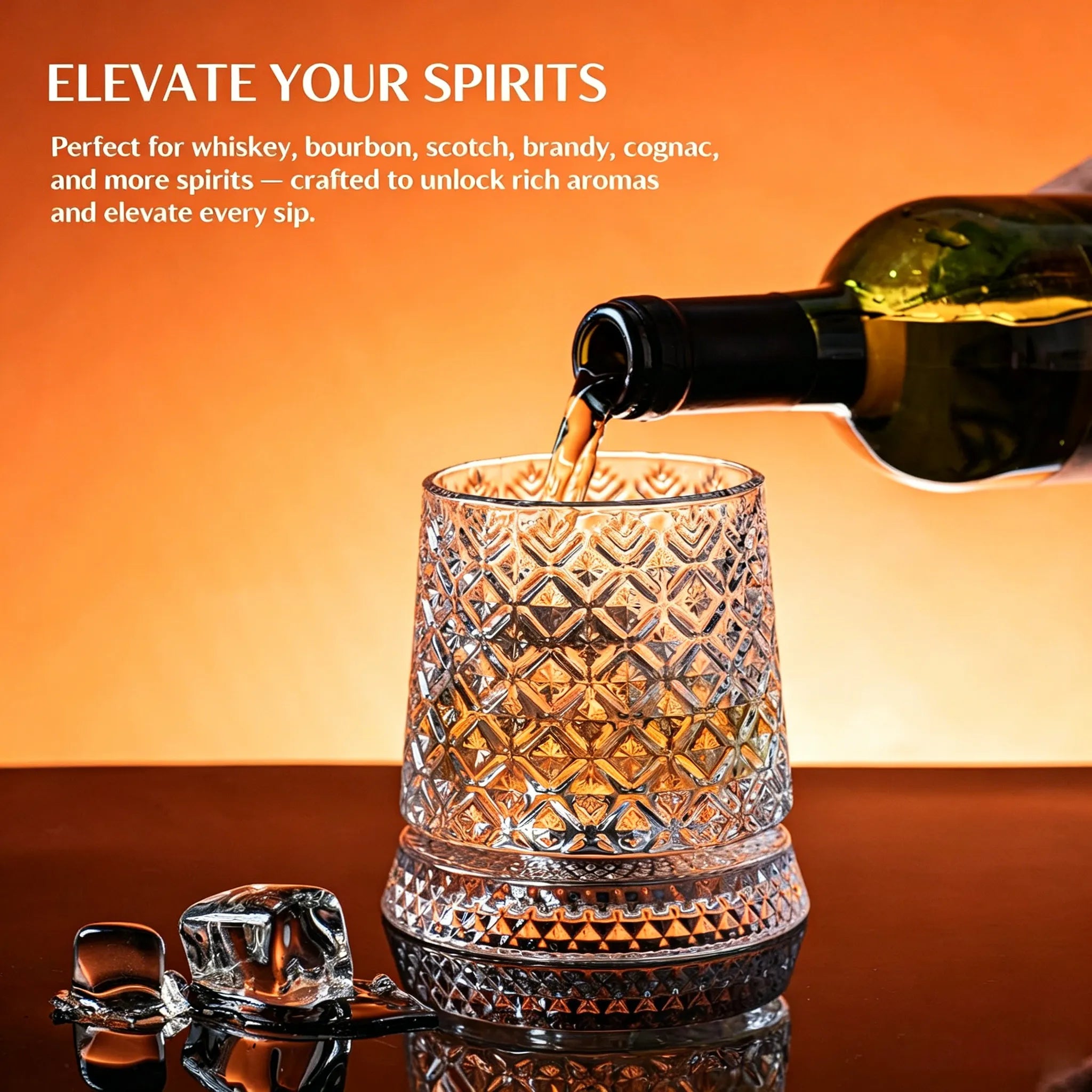 🥃 10oz Spinning Whiskey Glass