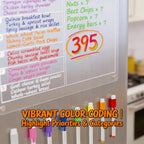 🧲 Acrylic Magnetic Dry Erase Board for Refrigerator (15.7 x 11.8 in)