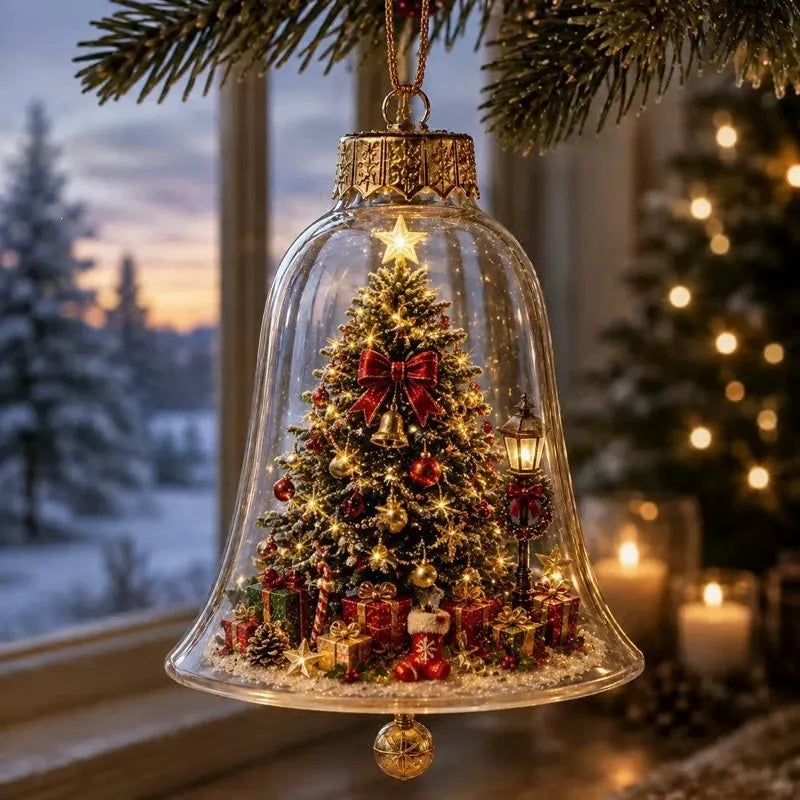 Warm-Glow Christmas Story Bell Ornament