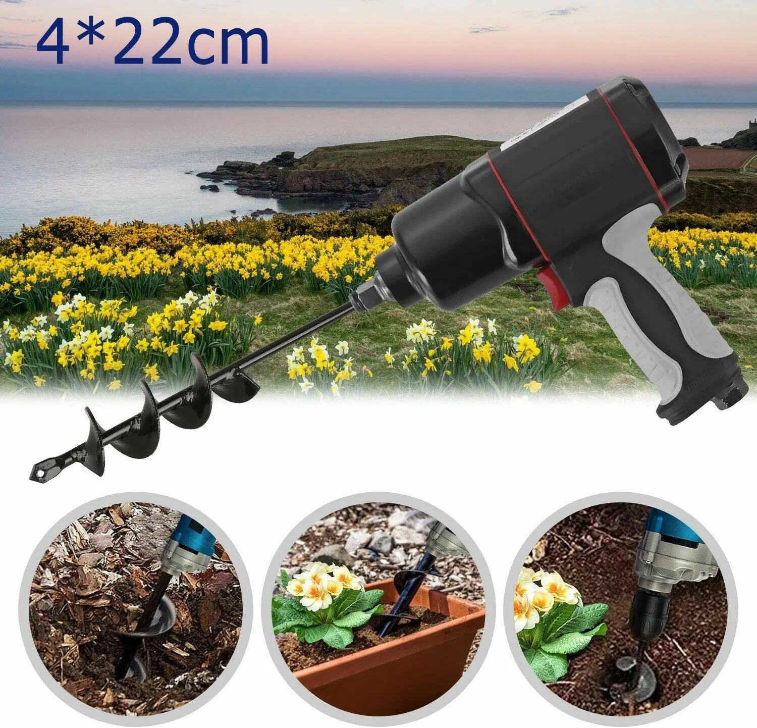 Easy Gardening Auger Spiral Drill Bit - Buy More Save More