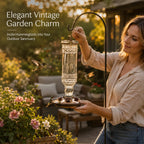 🕊️ Vintage Glass Hummingbird Feeder