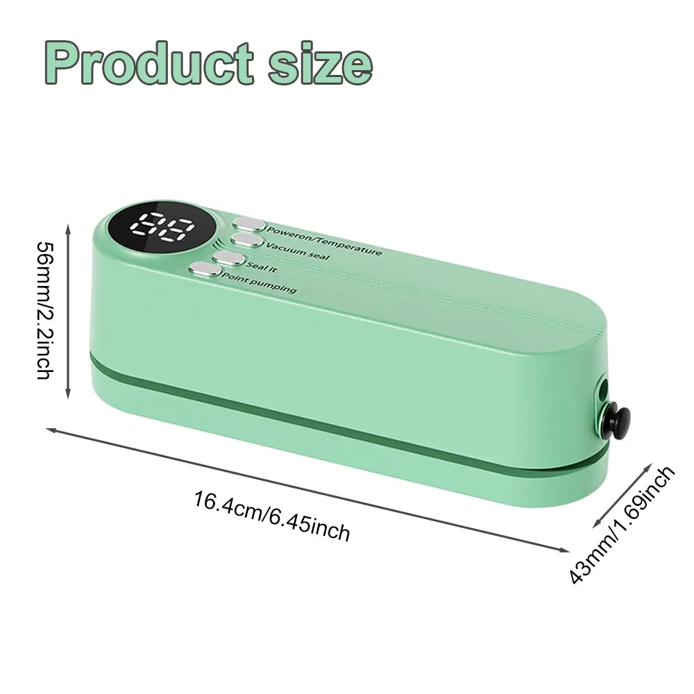 🥑✨Mini Vacuum Bag Sealer – Cordless Handheld Food Sealing Machine