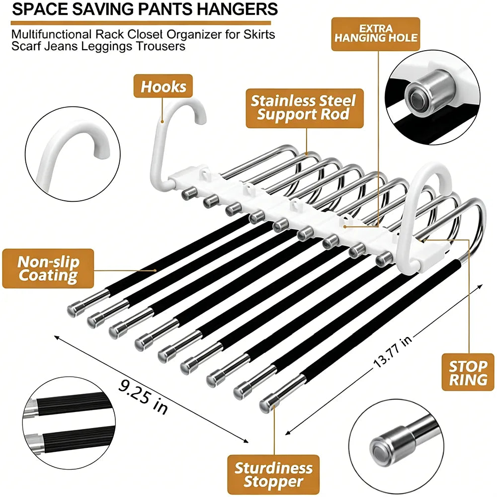 👖 FoldSpace 9-Layer Pants Hanger