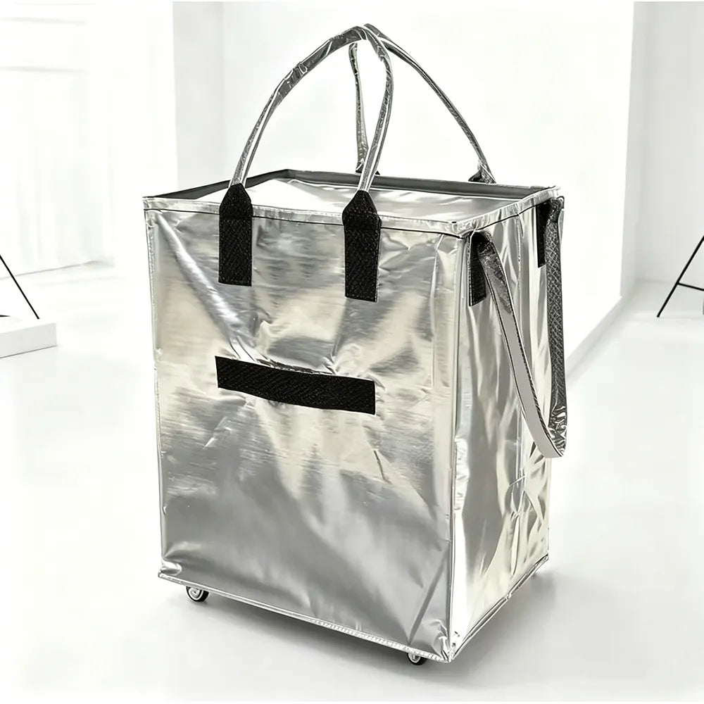 🛒 Reusable Rolling Shopping Bag – Carry More, Effort Less