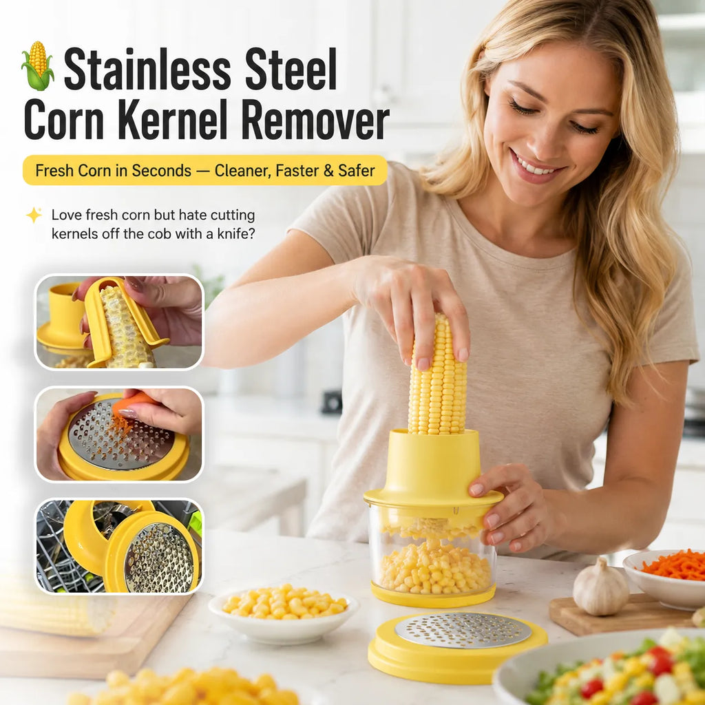 🌽 Stainless Steel Corn Kernel Remover