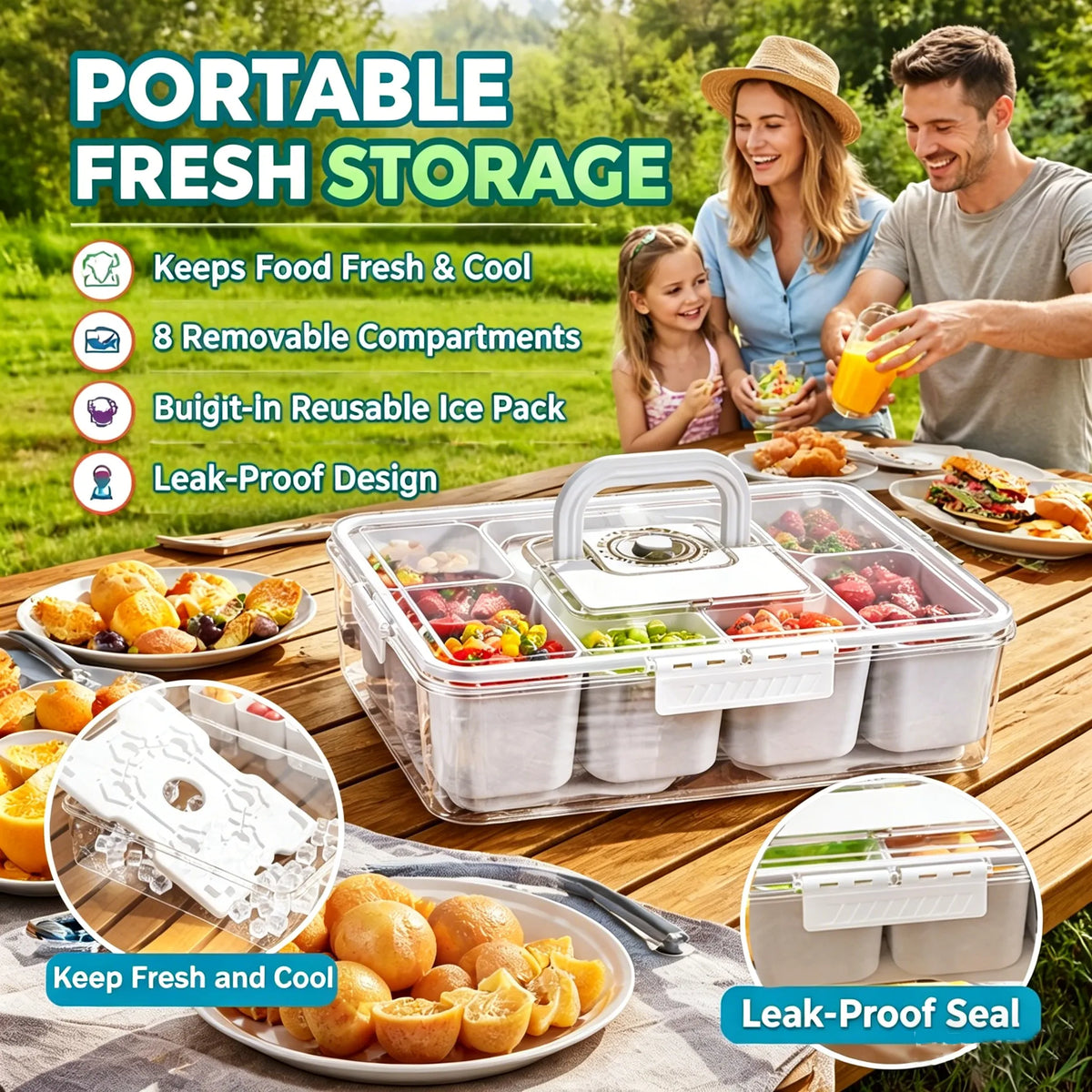 🍉Fresh Food Storage Tray