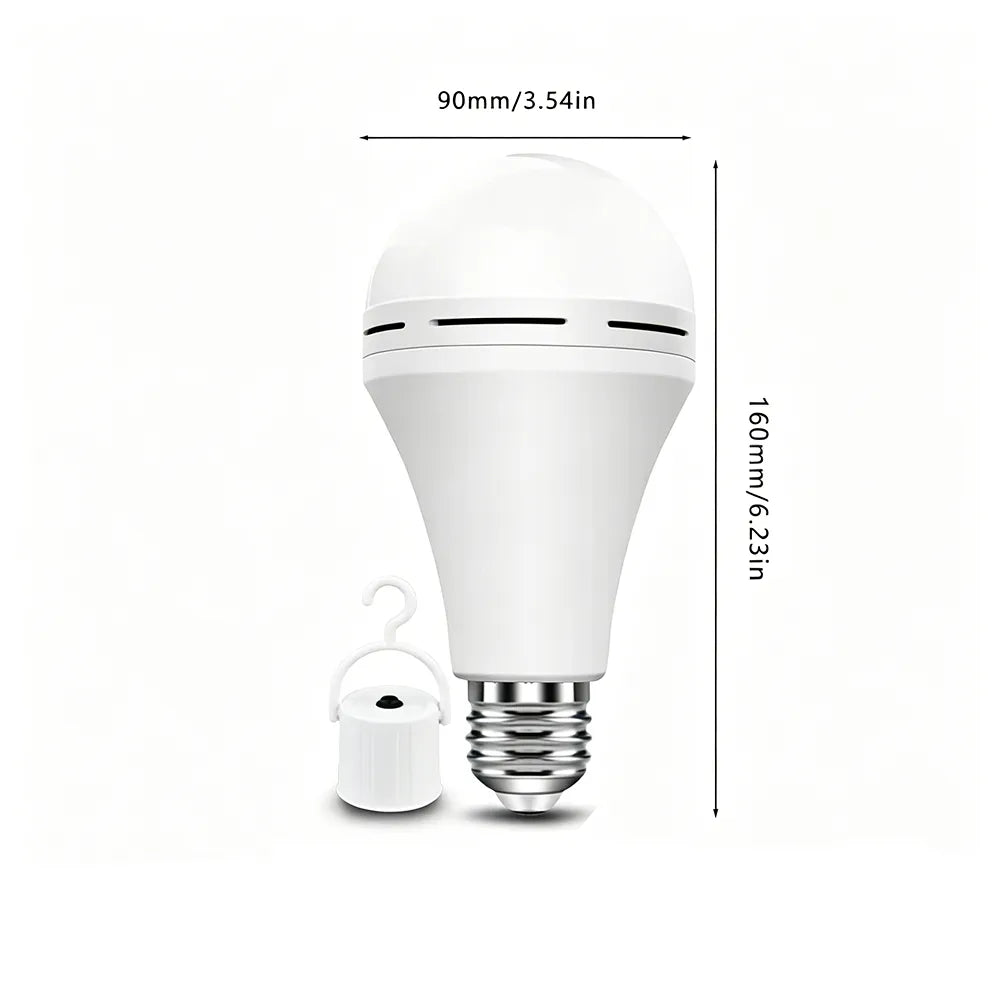 💡🔋Rechargeable Emergency Light Bulb with Backup Power