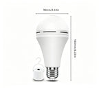 💡🔋Rechargeable Emergency Light Bulb with Backup Power