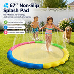 💦 67‘’ Non‑Slip Splash Pad for Kids & Dogs