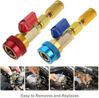 AC Valve Core Remover Installer Tool Kit | Dual Versions for Home & Automotive AC | Dual Size SAE 1/4" & 5/16" Ports