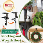 🛒Fireplace Stocking and Garland Hanger