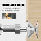 R18/R30/R50 Woodworking Arc Integrated Slotting Trimming Machine Milling Tool