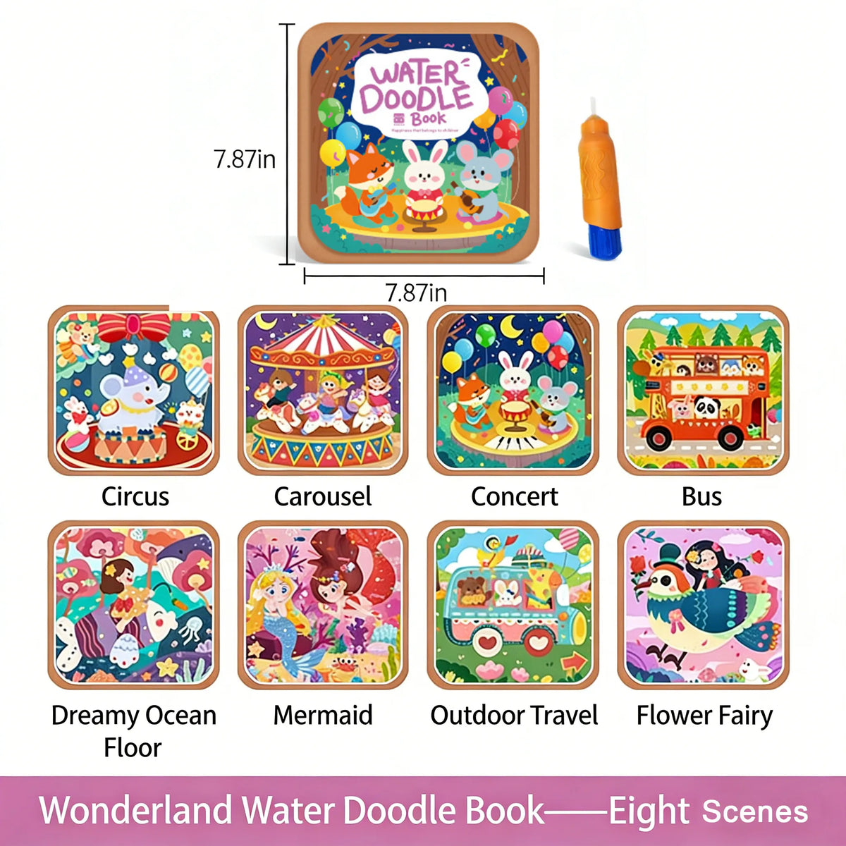 🎨 Toddler Watercolor Coloring & Doodle Book - A Fun, Mess-Free Creative Activity new！