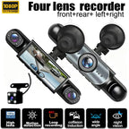 🚗4-Channel 1080P Dash Camera with Front, Rear, Left & Right Recording
