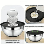 🥗 Gluten Grater with Lid and Salad Bowl Set