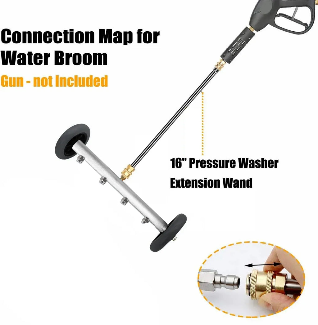 🚗Dual-Function Pressure Washer Undercarriage Cleaner & Surface Cleaning Attachment 🌊