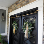 Adjustable Door-Frame Wreath & Garland Hanger Rod