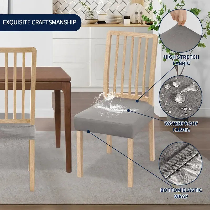 💧 Waterproof Stretch Dining Chair Seat Covers