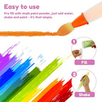 🎨 Washable Watercolor Chalk Pens Set (6 Pack)
