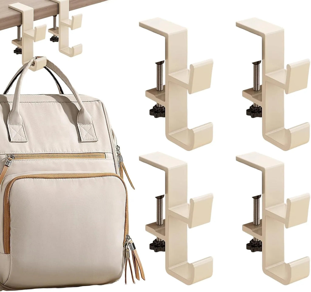 🎄Adjustable Christmas Fireplace Mantel Hooks – Heavy-Duty Stocking & Wreath Hanger Clamps for Holiday Decorations