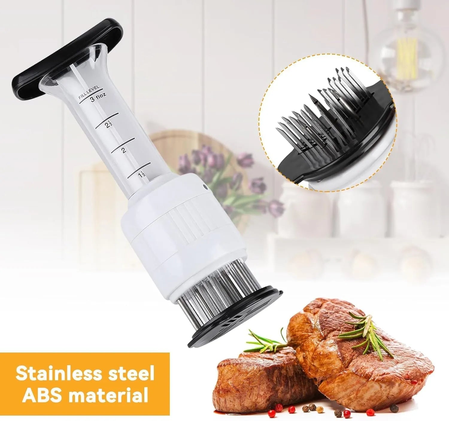 🍖 Meat Tenderizer & Marinade Injector Kit